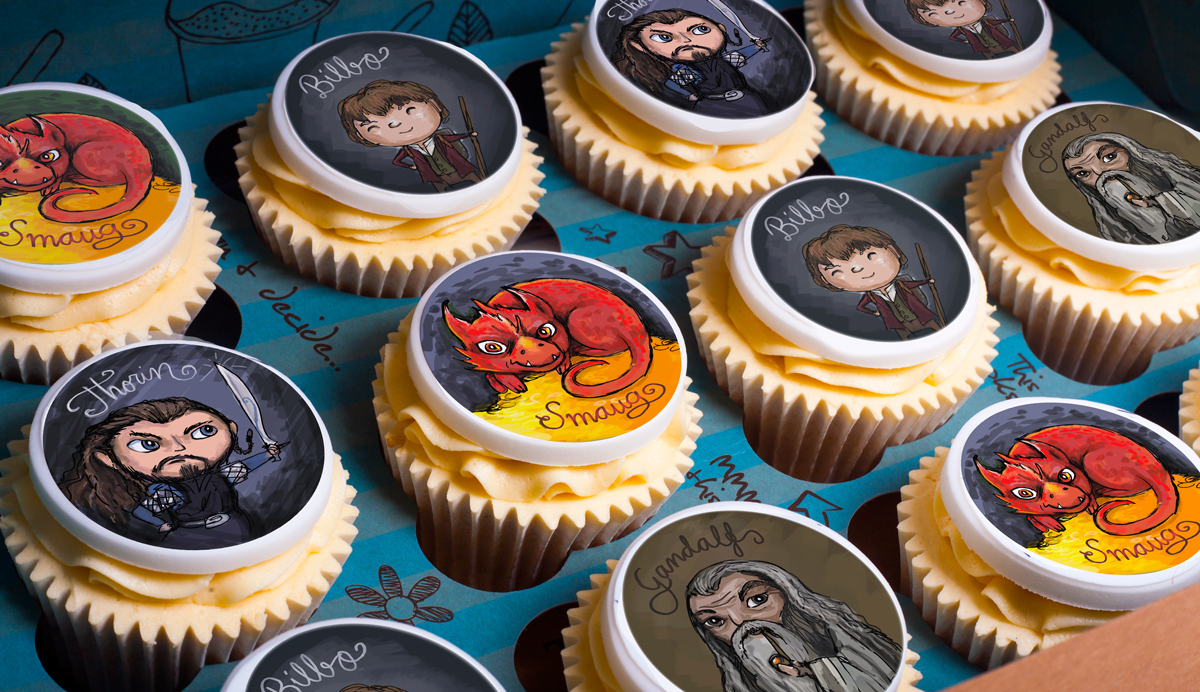 Custom printed cupcakes,edible food printer supplier Acro