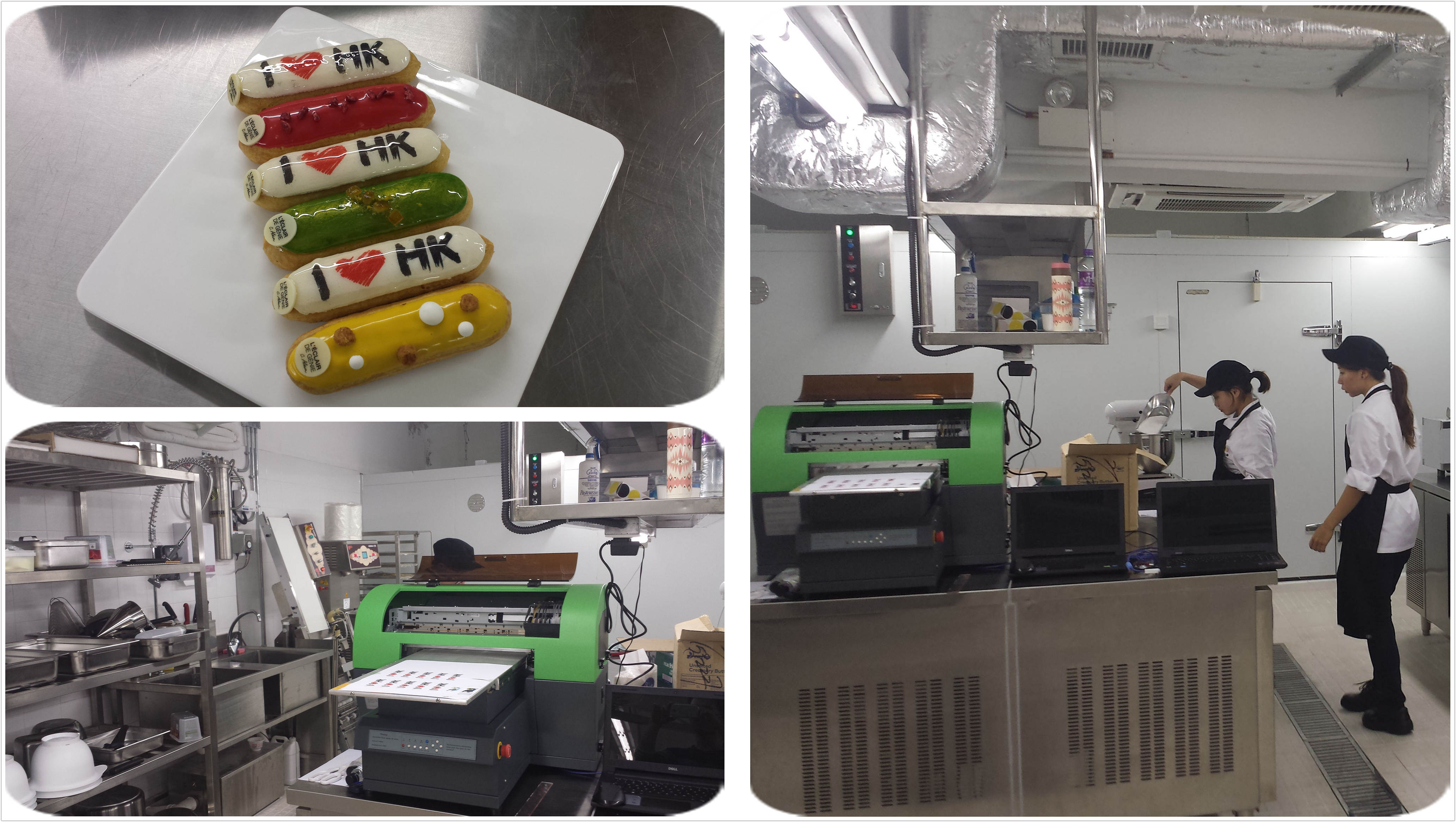 Custom printed eclairs,make branded eclairs by edible food printer Acro